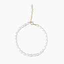 PULSERA PERLA DE ARROZ BAÑO ORO