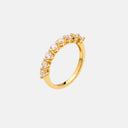 ANILLO SOL DE MEDIANOCHE BAÑO ORO