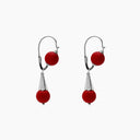 PENDIENTES GOTA CANARIA CORAL