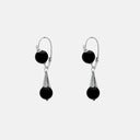 PENDIENTES GOTA CANARIA NEGRA