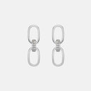 PENDIENTES ESLABONES CON ZIRCONITAS