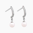 PENDIENTES GOTA DEL MAR ORO BLANCO