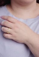 ANILLO CONCHA BAÑO ORO