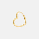 ARO INDIVIDUAL CORAZÓN CHAPADO ORO