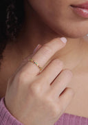 ANILLO FUSIÓN DE COLORES BAÑO ORO